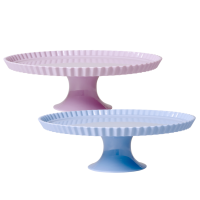 Large Melamine Cake Stand in Lavender or Blue  By Rice DK